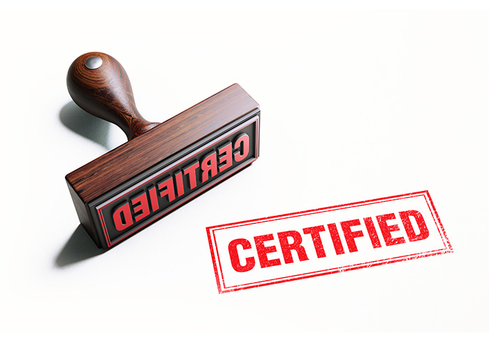 Certification